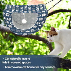 Hamaca de gato Yuanan, tejido transpirable para comodidad en todas las estaciones.
