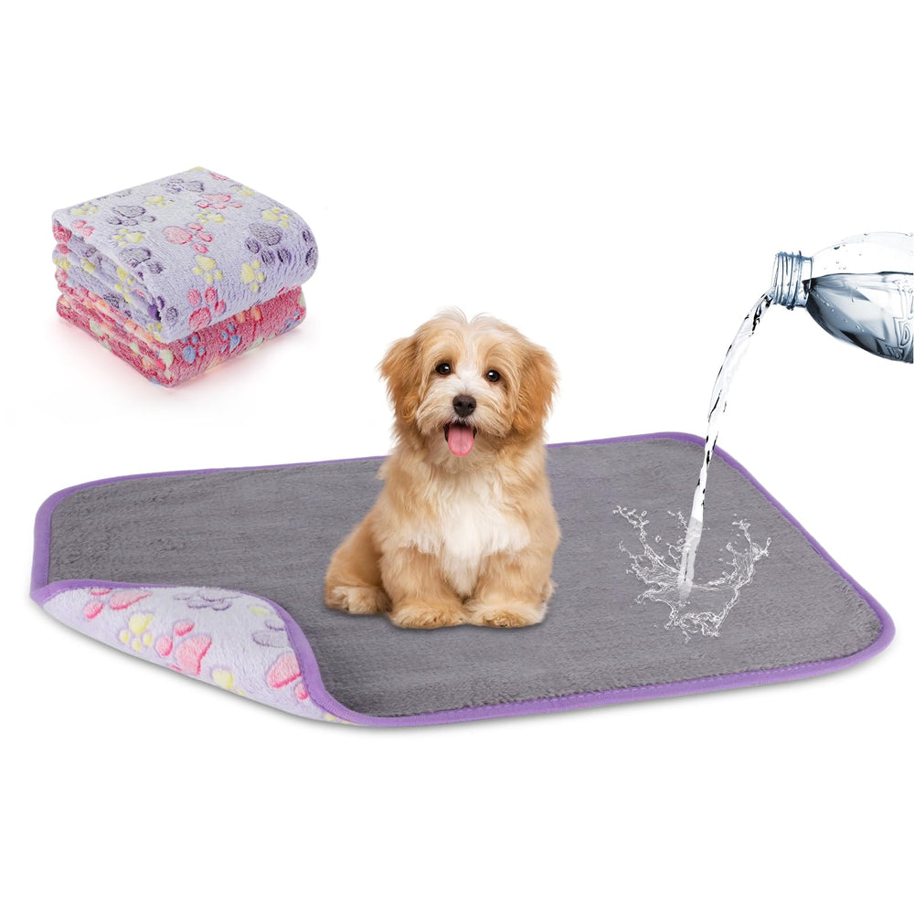 Manta impermeable Yuepet en rosa y púrpura protege muebles y superficies.