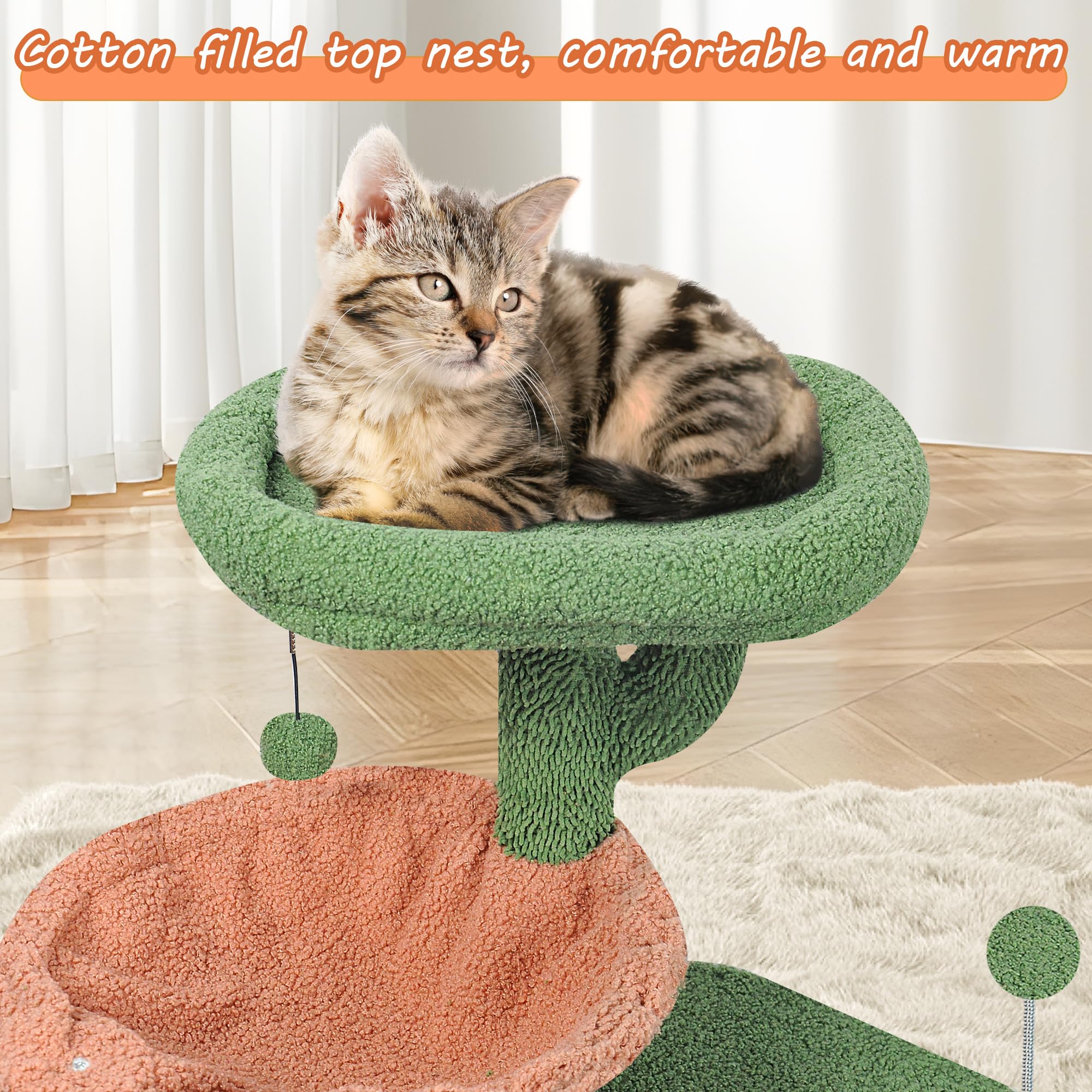 YUNIQUE arbol gatos pelo-sintetico-suave para confort diario.