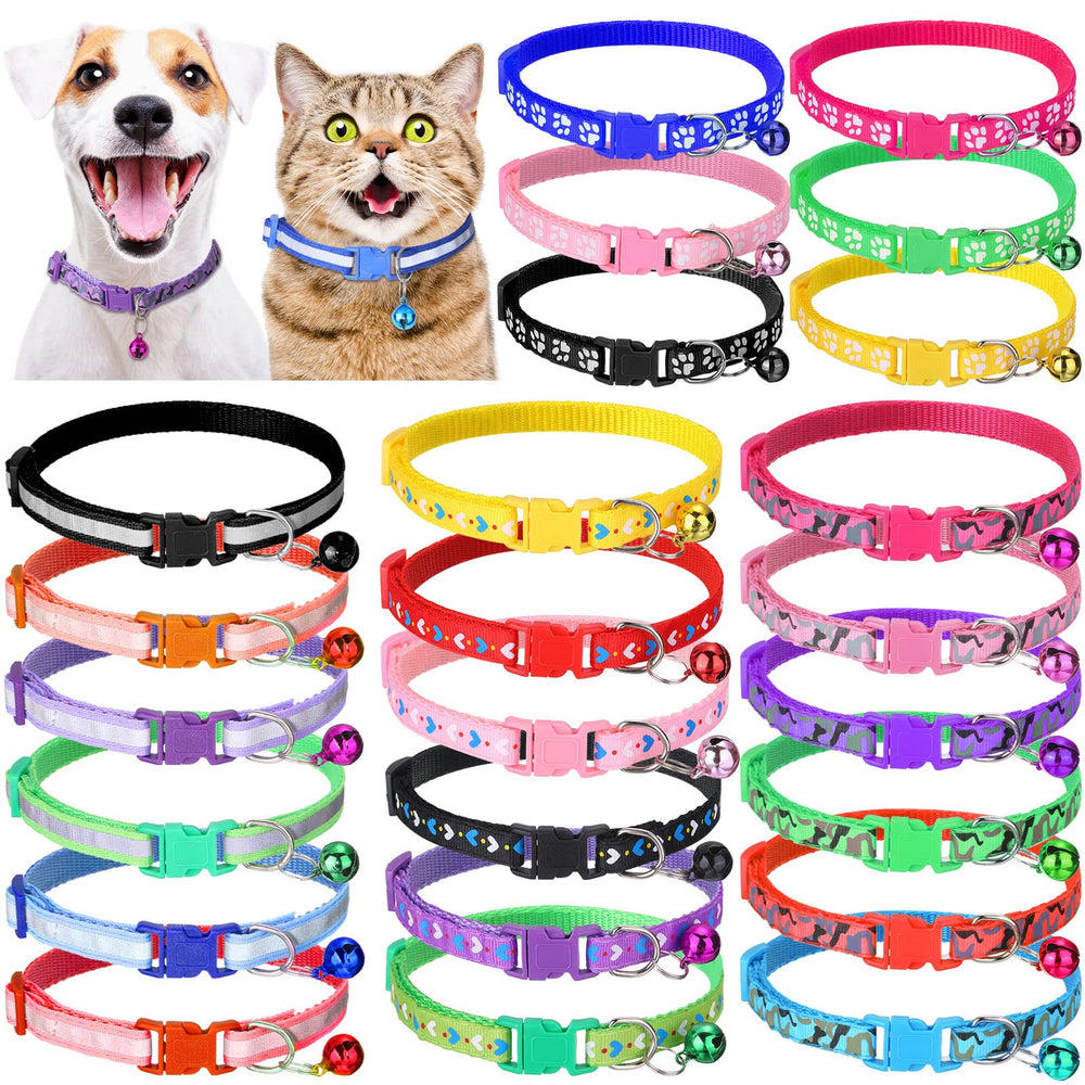 Collar Yunsailing para gatos con campana y cierre plástico duradero, fácil de colocar.