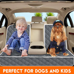 Protector Yuntec para asiento trasero antideslizante mantiene el tapizado estable.