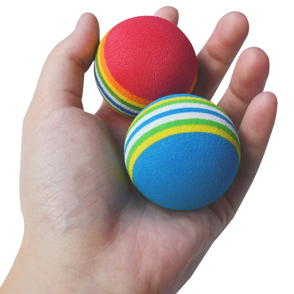 Bola de espuma Yuntop para gato rosa, ideal para juego suave y sin ruidos