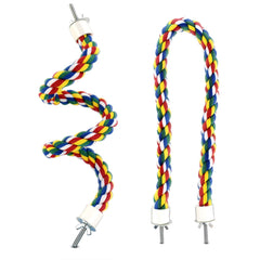 Yuntop percha espiral para pájaros, 23,6 pulgadas, fomenta ejercicio y agarre seguro.