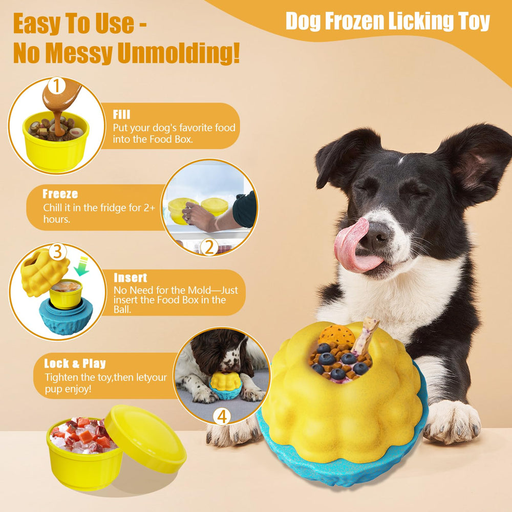 Juguete congelado para perros YZHDUXIU con bloques.