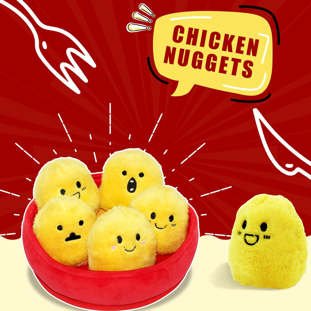 YZHDUXIU juguete pollo con expresión bordada para diversión segura.