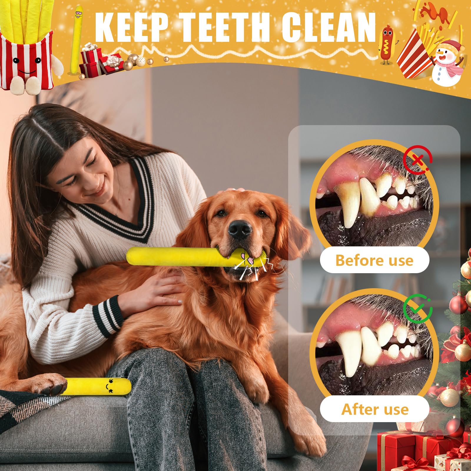 YZHDUXIU juguetes para perros de todos los tamaños: aptos para cachorros y adultos.