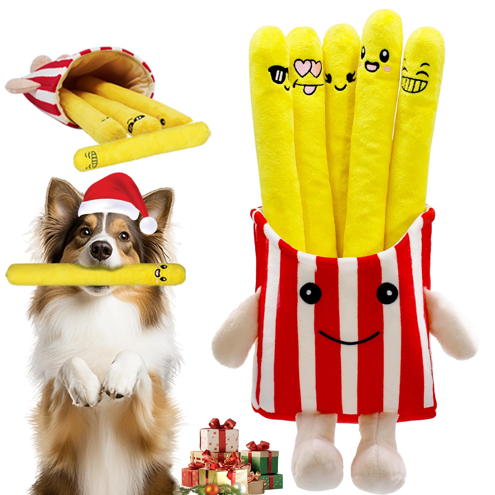 YZHDUXIU papas perro chirriantes: estimula curiosidad y juego activo.