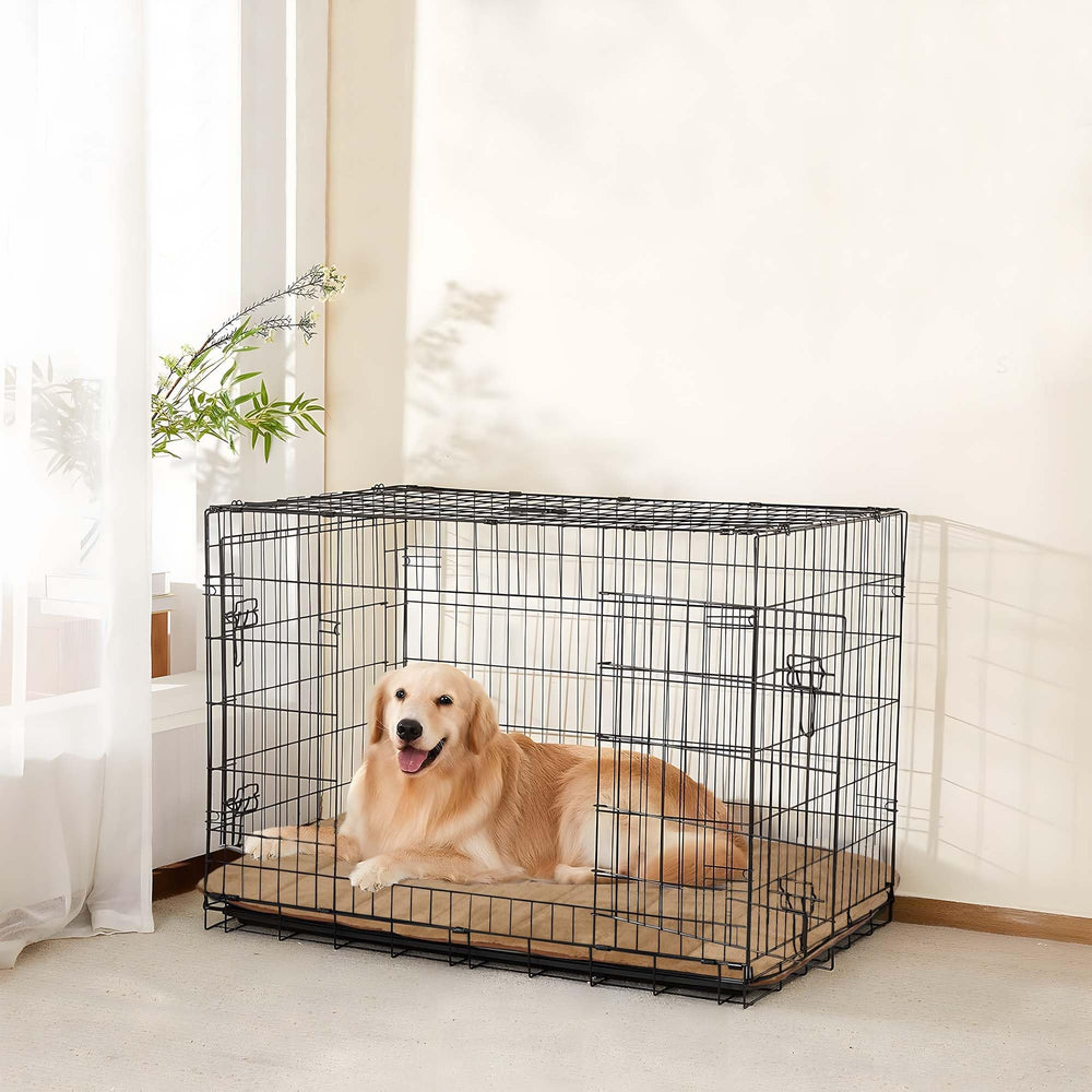 ZAKAPAWS cama-perro-khaki-41x27, color neutro y versátil para el hogar.