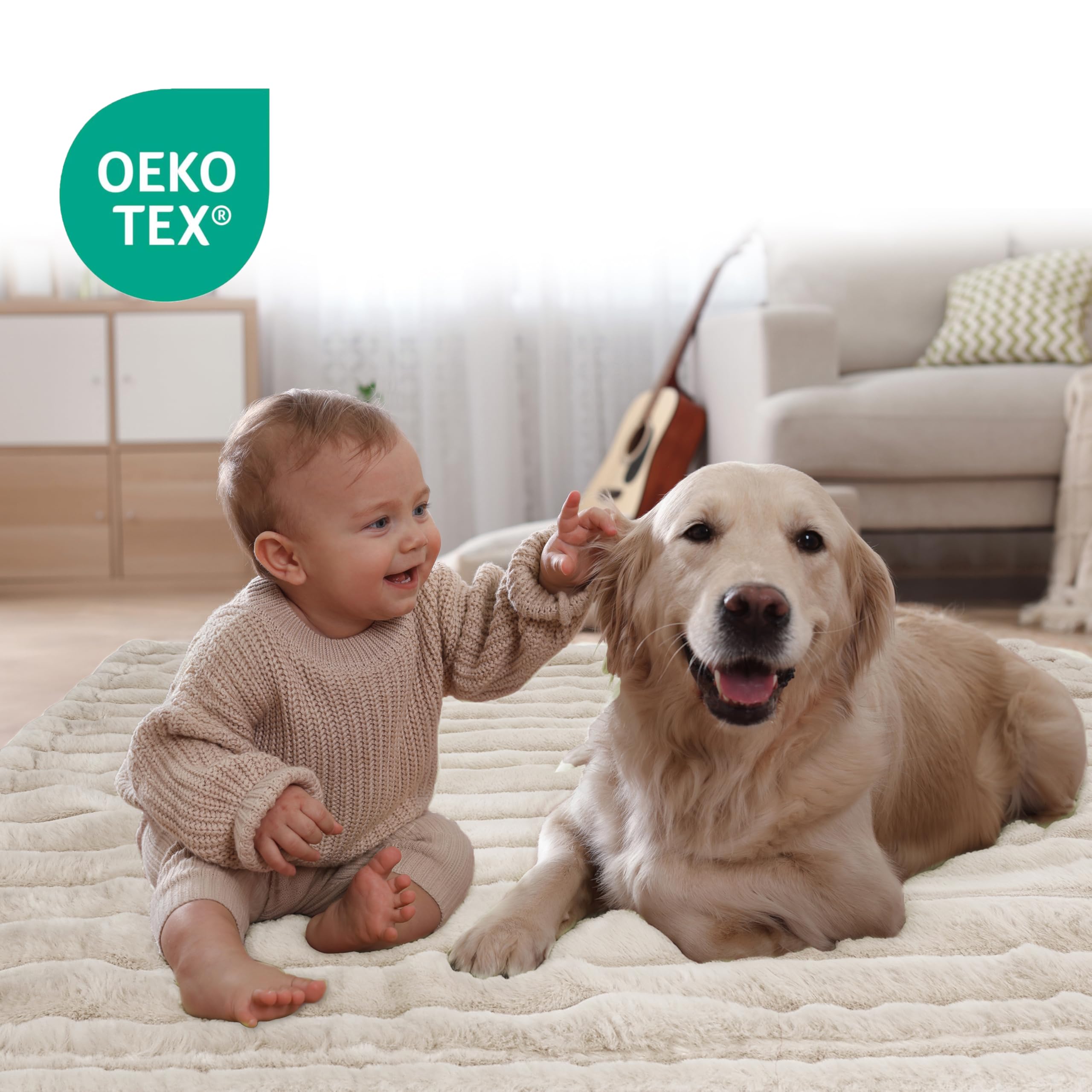 Protección de muebles con manta Zakapaws para sofá y cama.