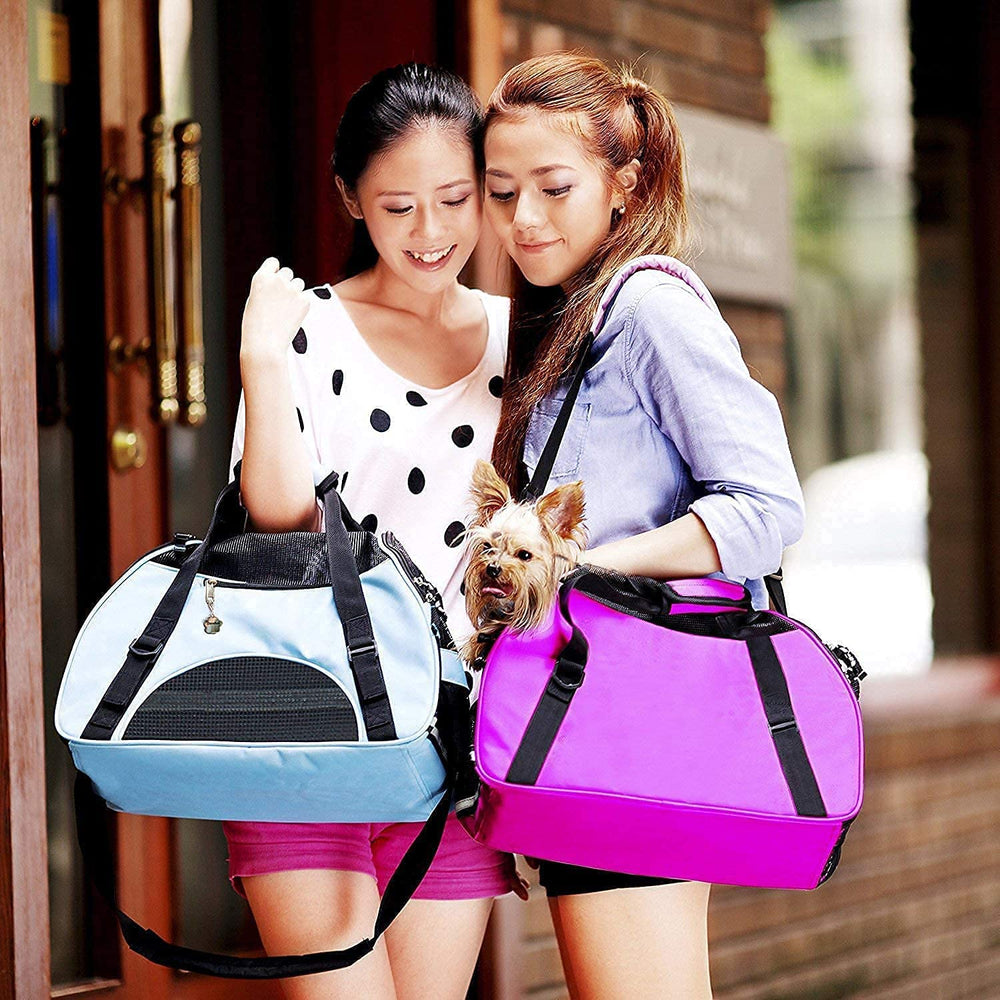 ZaneSun transportín para gato rosa, accesorios integrados para conveniencia.