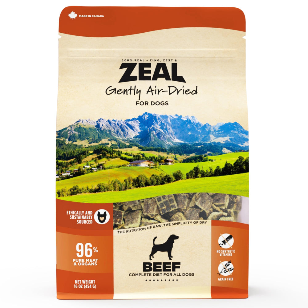 ZEAL Canadá carne seca para perros en empaque, fuente de proteína de alta calidad
