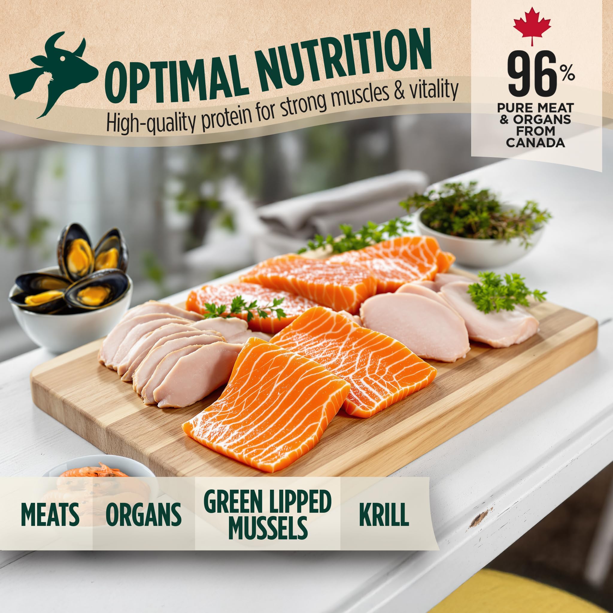 ZEAL Canadá omega-3 para piel y pelaje saludables con salmón.