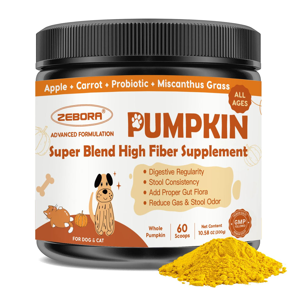 ZEBORA puré de calabaza para perros, botella lista para usar y almacenar