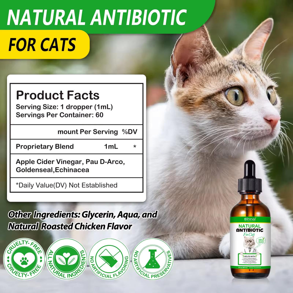Zenpaws antibiótico natural para gatos: aplicación oral directa o en comida.