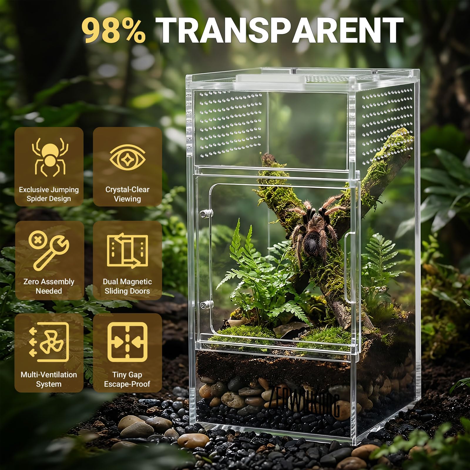 ZenWUKONG ventilación: 264 microventilaciones para flujo de aire 360°.