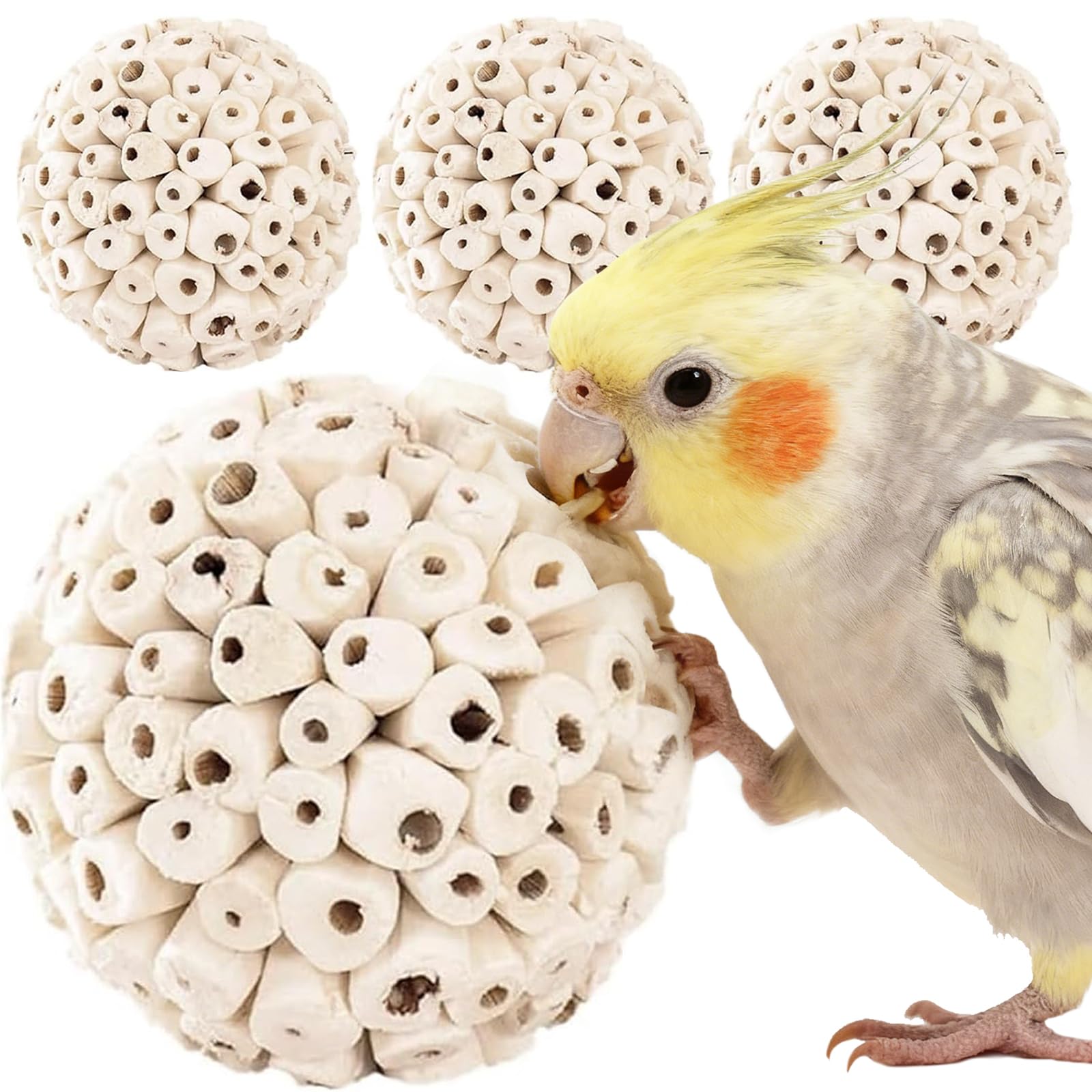 Zephyriel bola sola para pájaros, ideal para forrajeo y desgaste de uñas y picos.