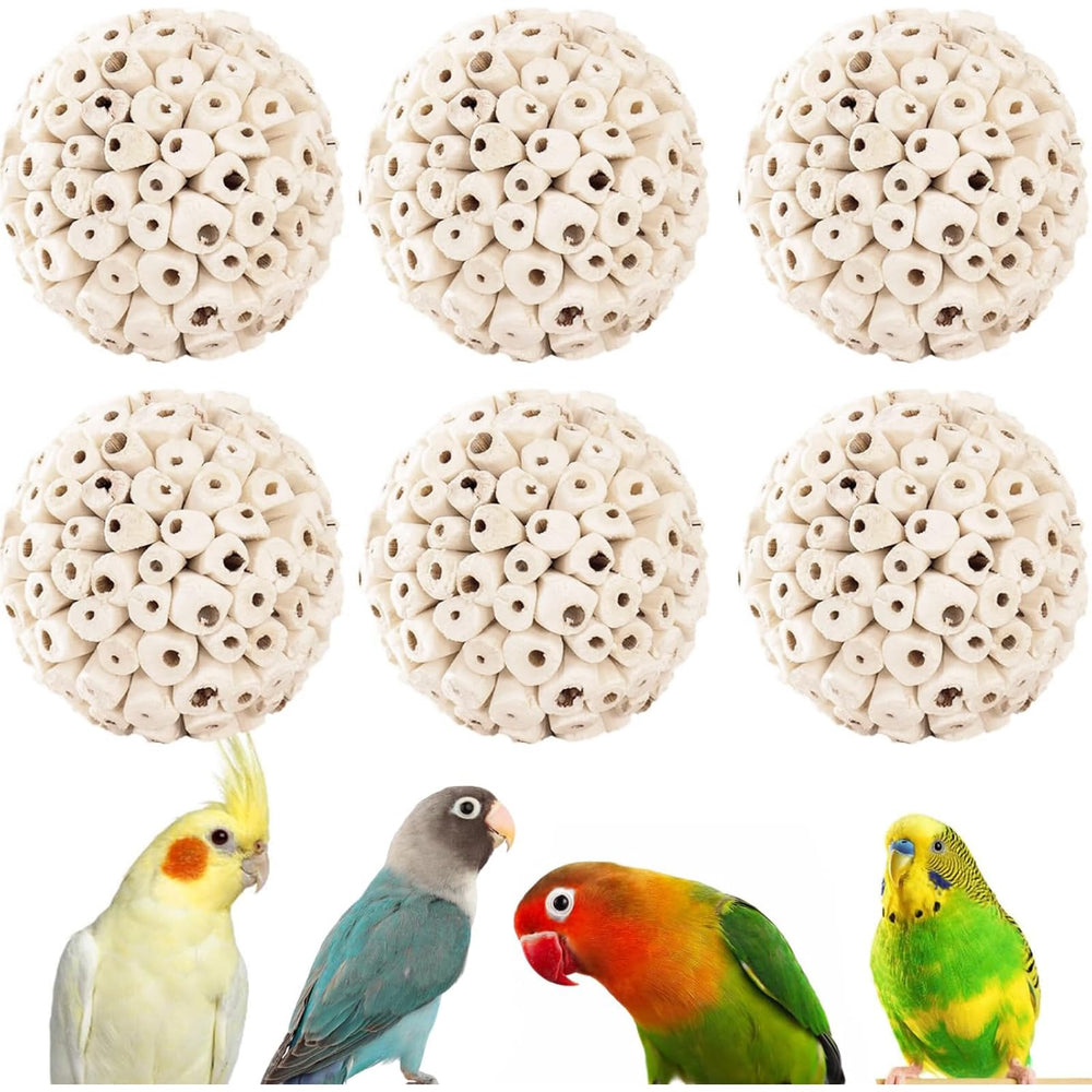 Zephyriel Sola Balls: bola de fibra suave de 2,36'' para aves, masticación segura.