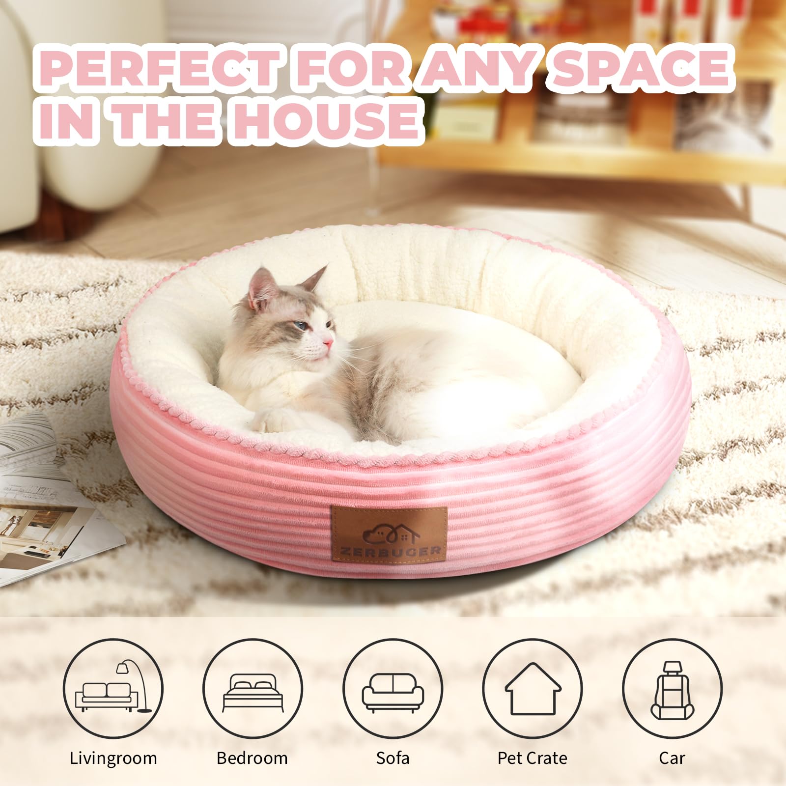 Cama Zerbuger ideal para perros pequeños y cachorros.