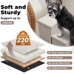 Zerbuger escalera con condo de 106 QT, almacenamiento práctico.
