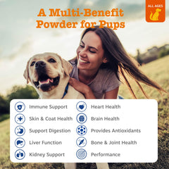 Zesty Paws, aceite de pescado omega, EPA y DHA para piel y pelaje saludables.