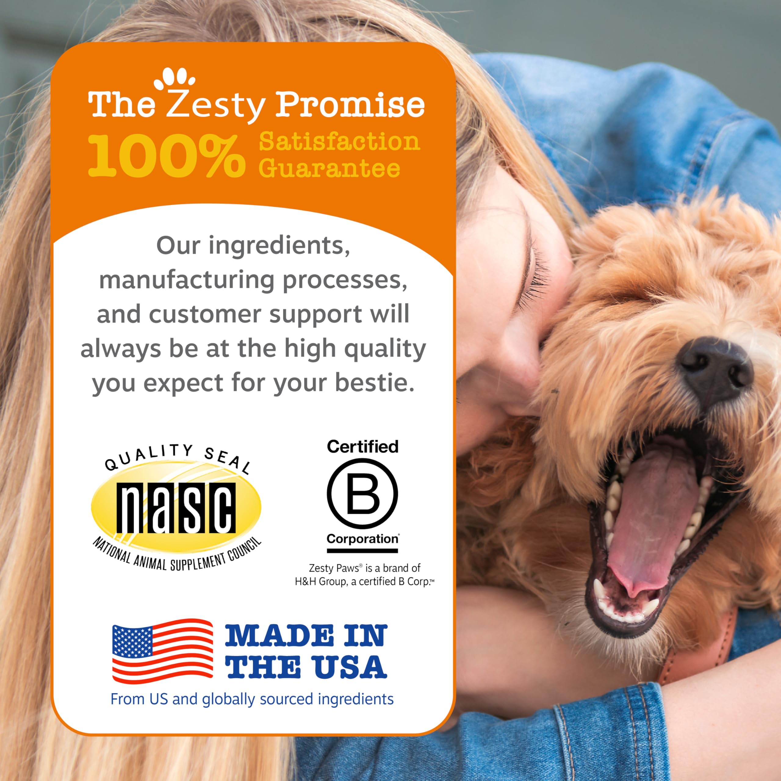 Zesty Paws Mussel Mobility Bites apoyo a articulaciones en perros.