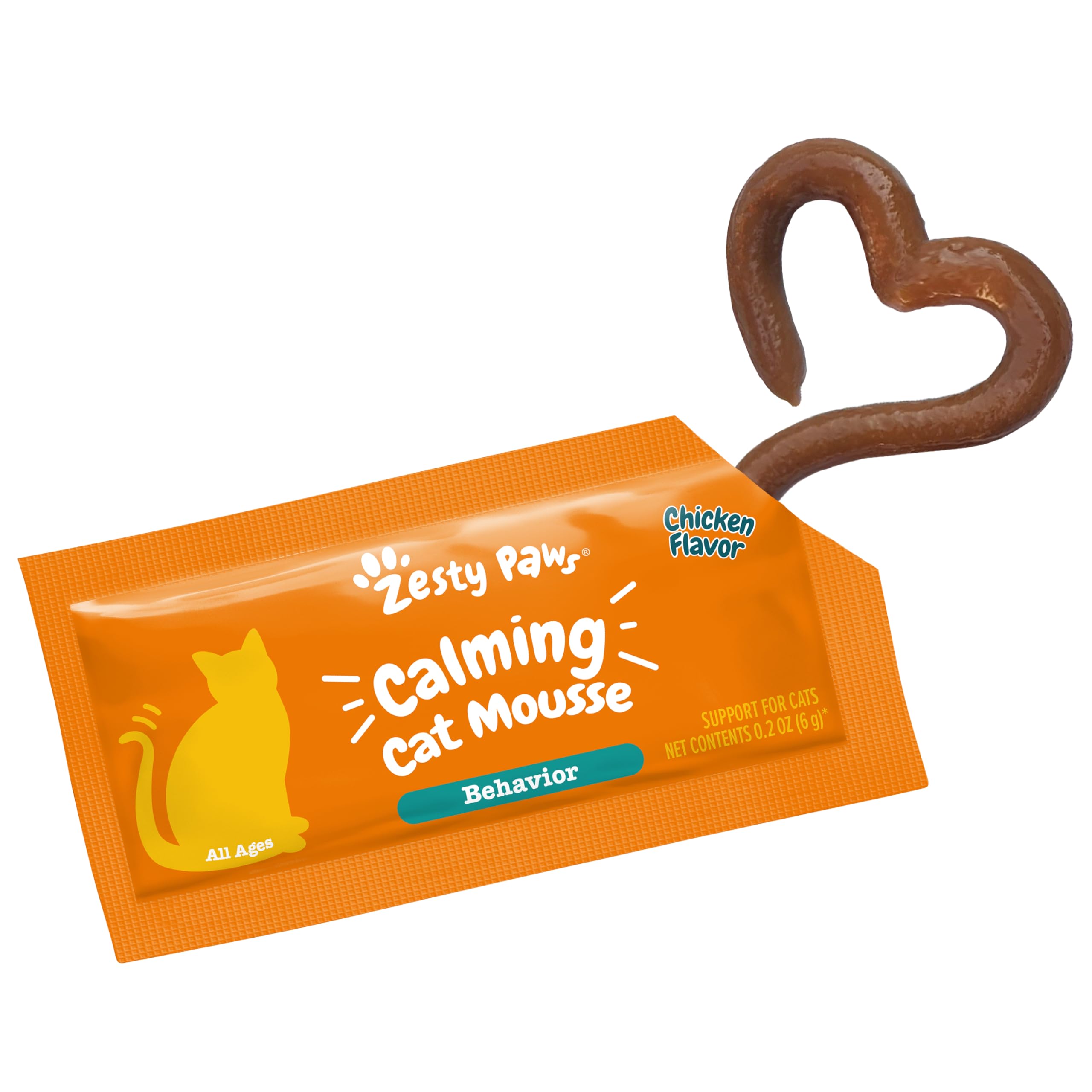 Gato en casa con mousse calmante, ambiente más relajado y armónico.