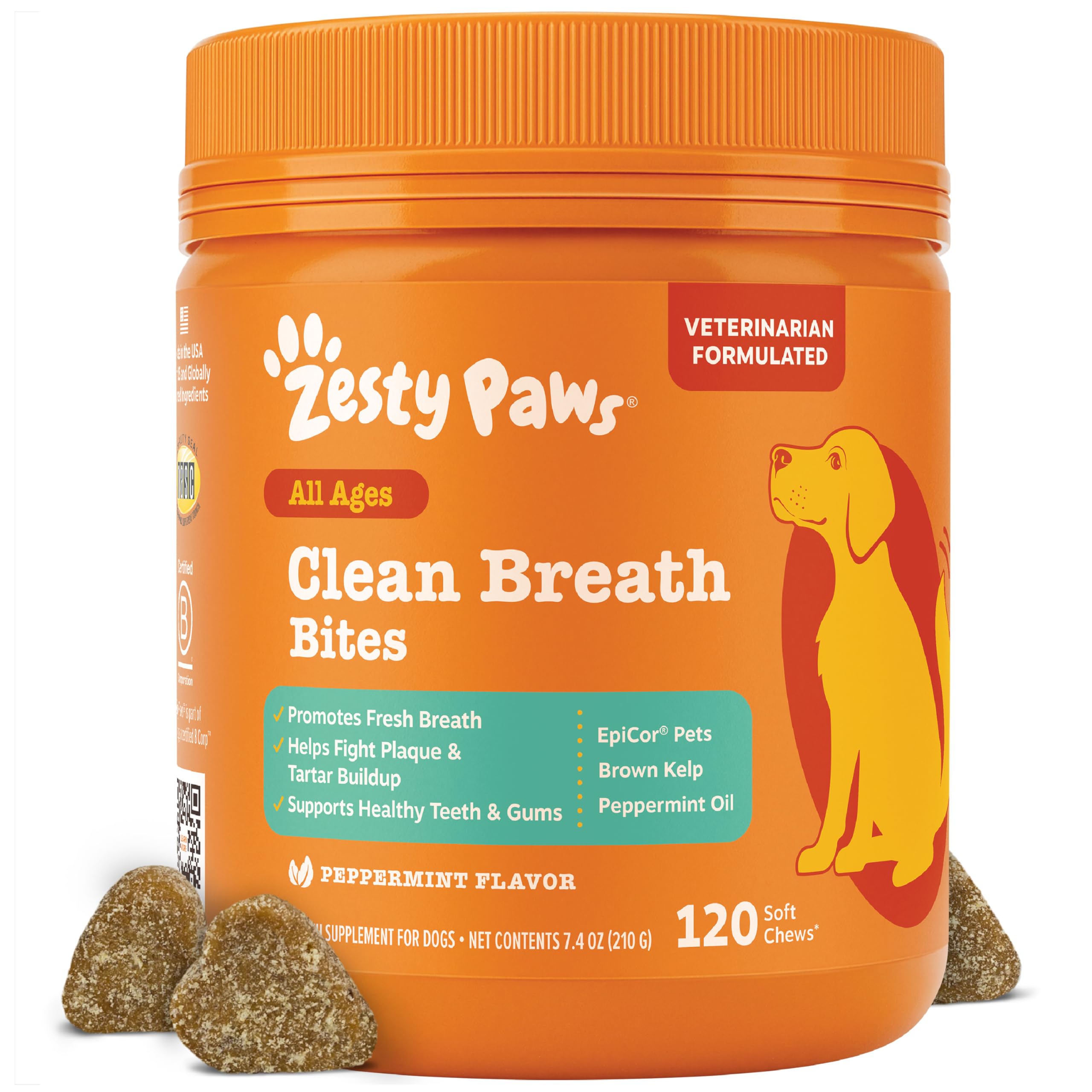 Zesty Paws Clean Breath aliento fresco para perros