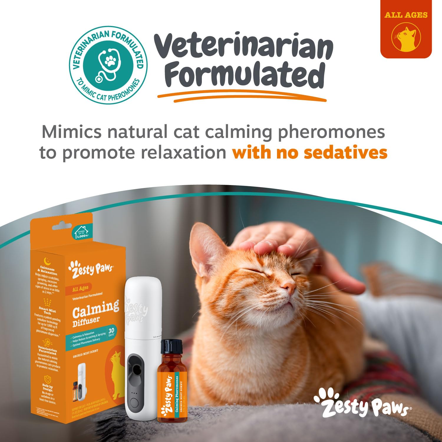 Difusor sin calor con tres niveles de difusión para gatos.