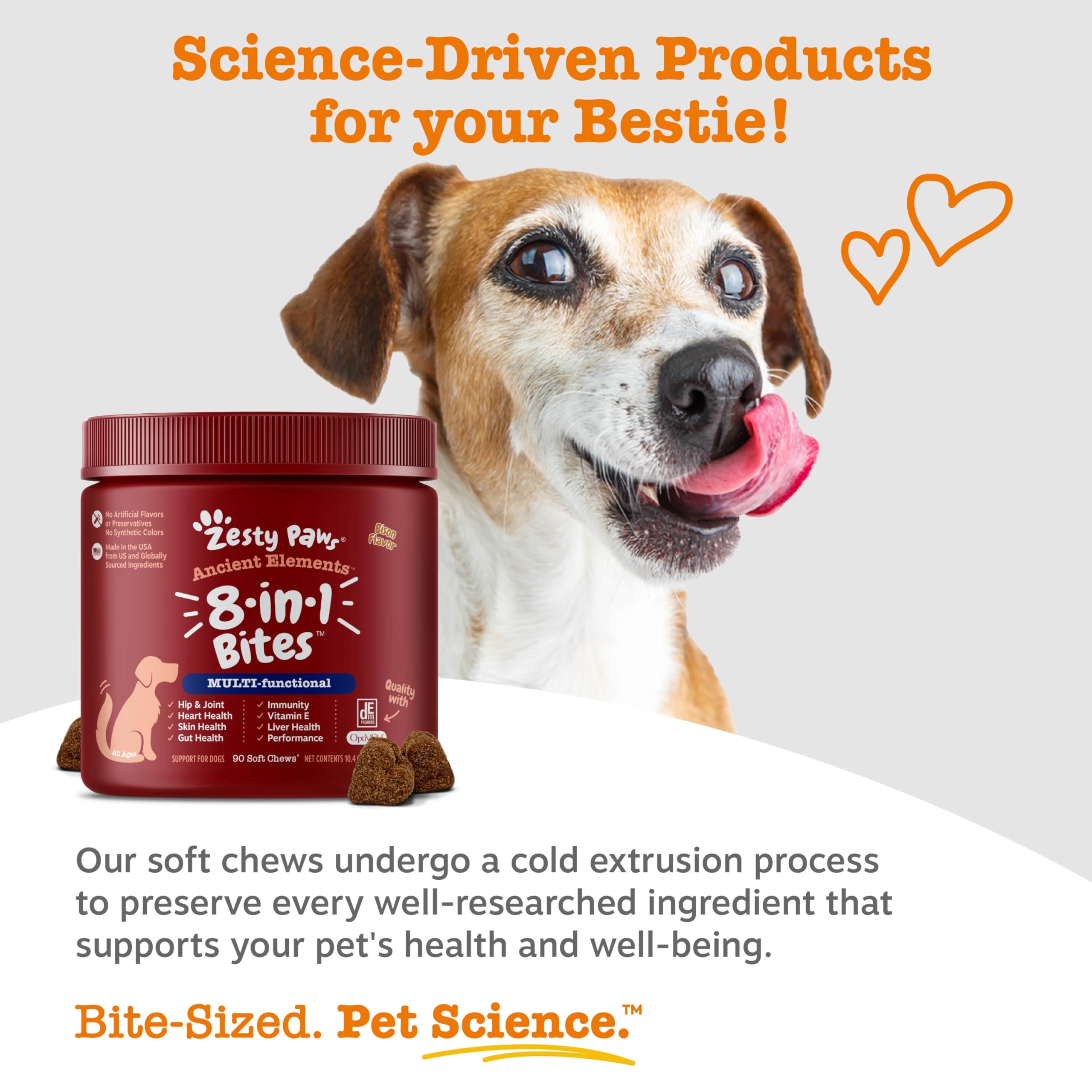 Zesty Paws Dog Multivitamin: salud digestiva en perros gracias a una mezcla específica.