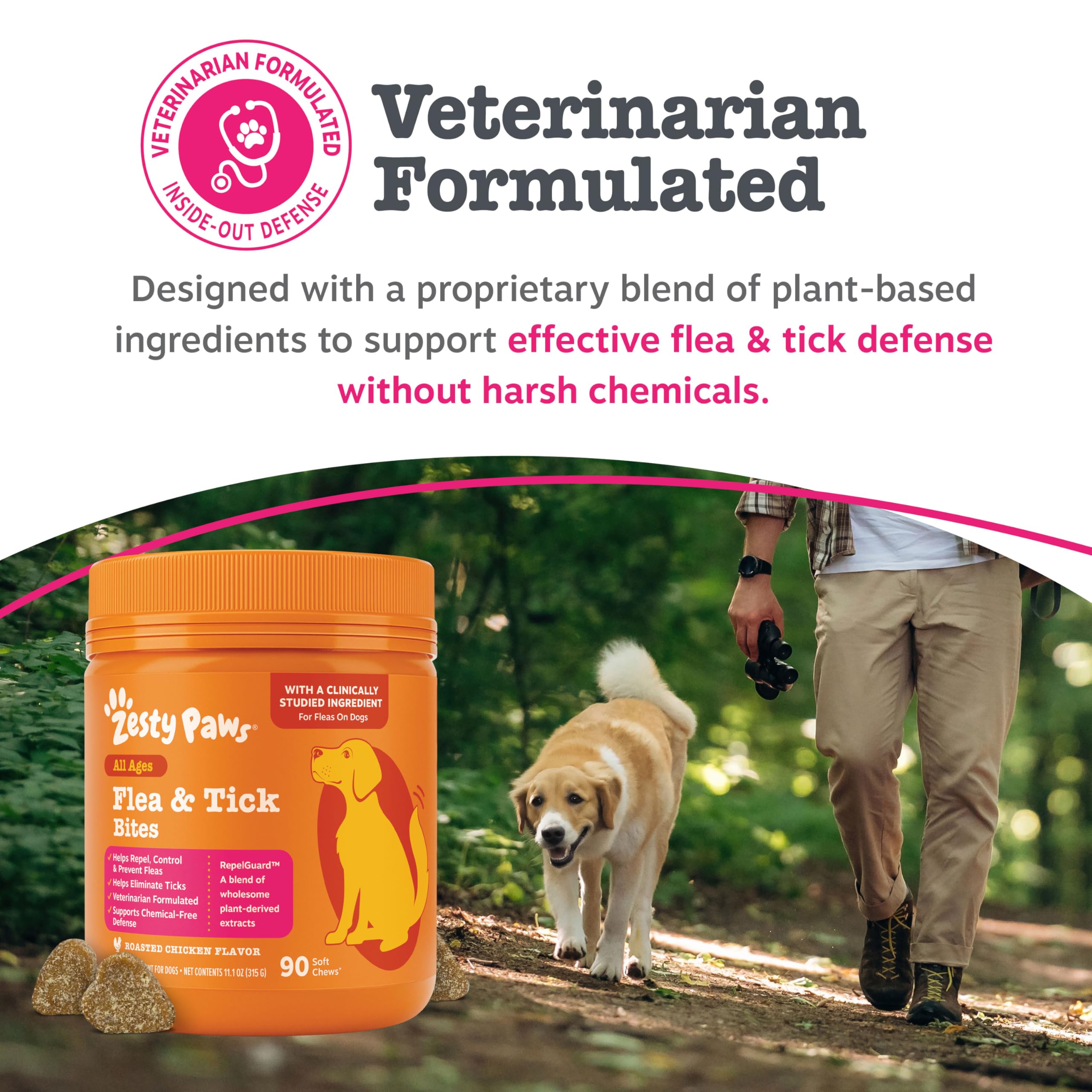 Zesty Paws dosis diaria para cuidado preventivo de perros
