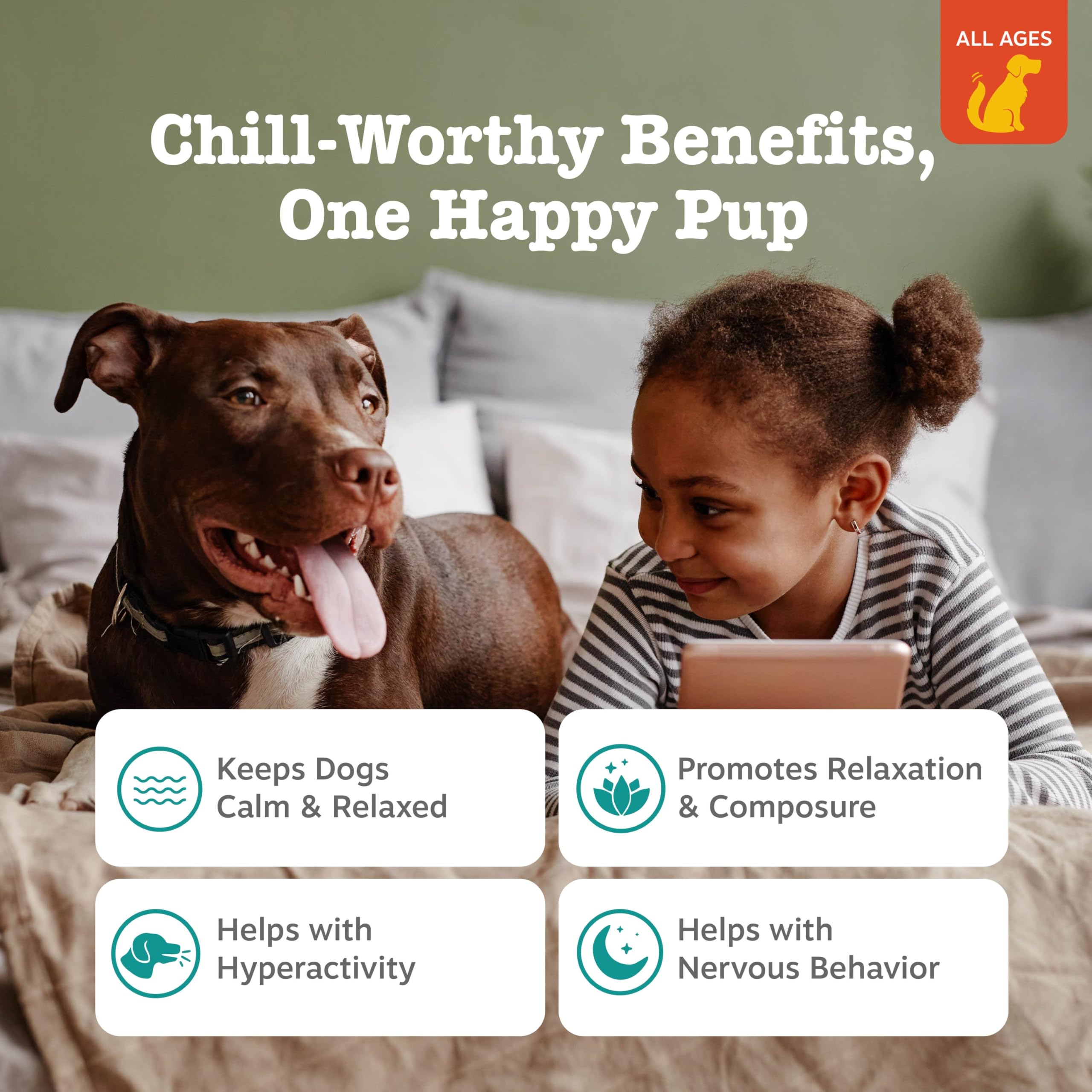 Gomitas Zesty Paws sabor pollo ahumado, aceptación por perros