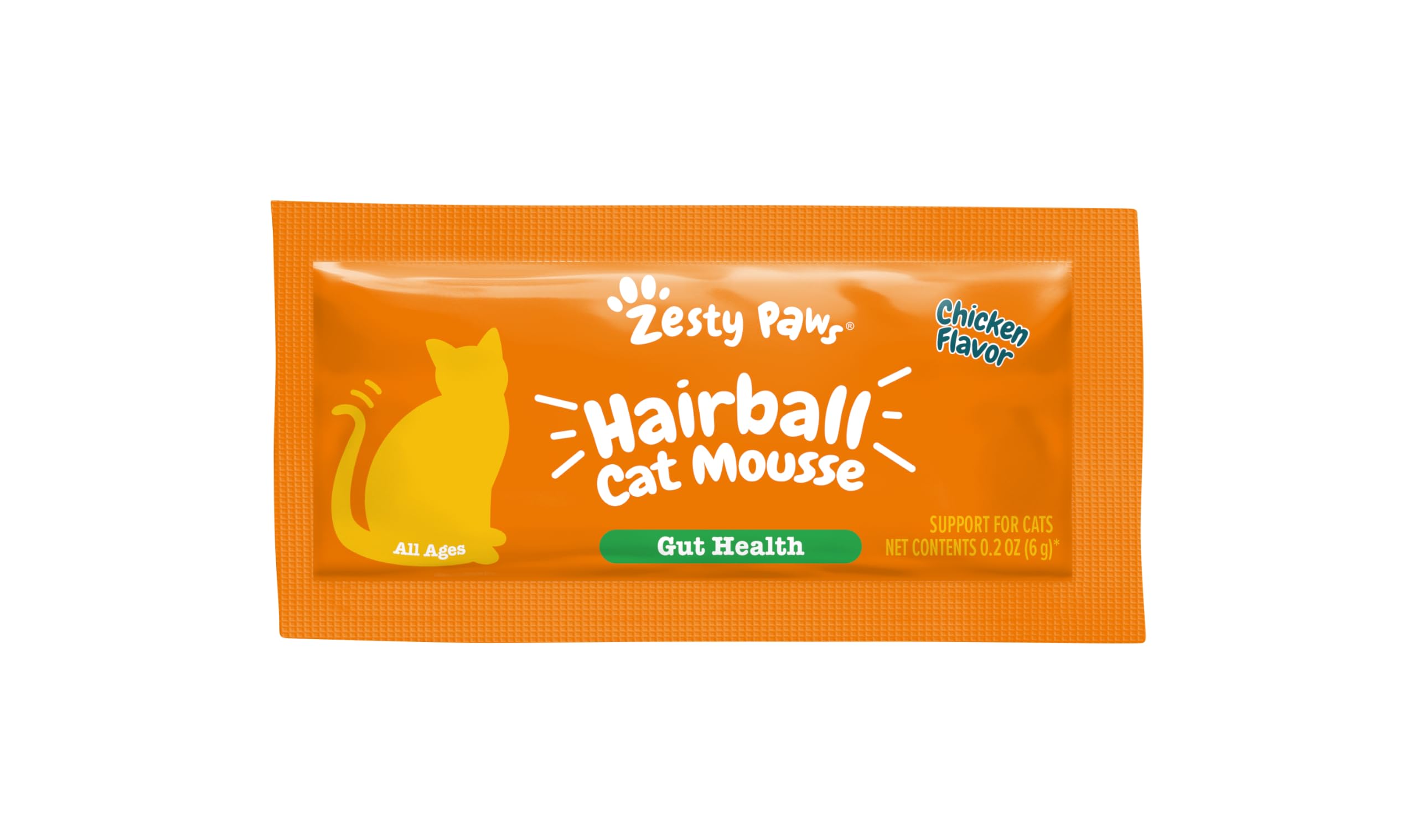 Zesty Paws Hairball Gato: microcristalina celulosa para salud general.