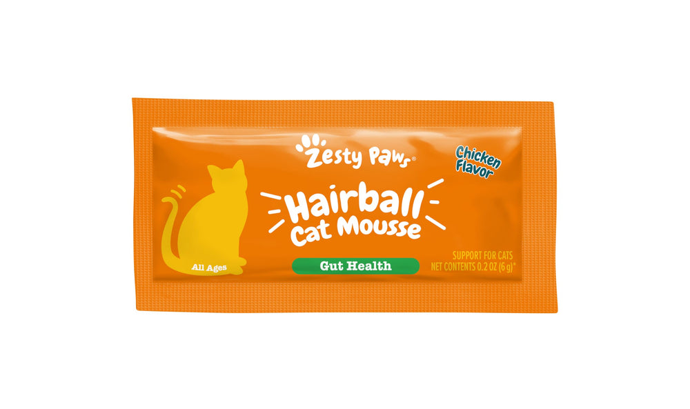 Zesty Paws Hairball Gato: microcristalina celulosa para salud general.
