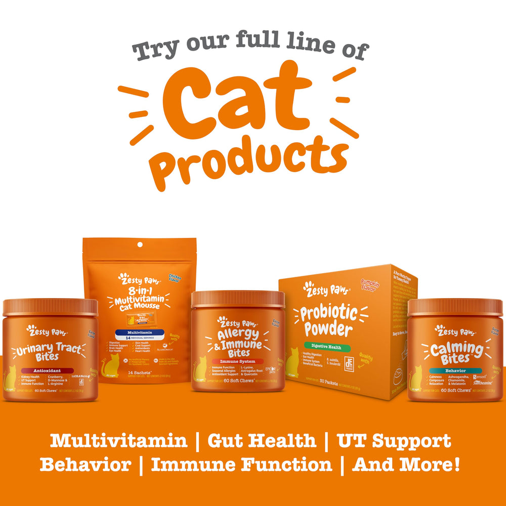 Zesty Paws: Lisina para inmunidad en gatos.
