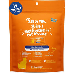 Zesty Paws Mousse para gatos interiores, enfoque digestivo para una digestión suave