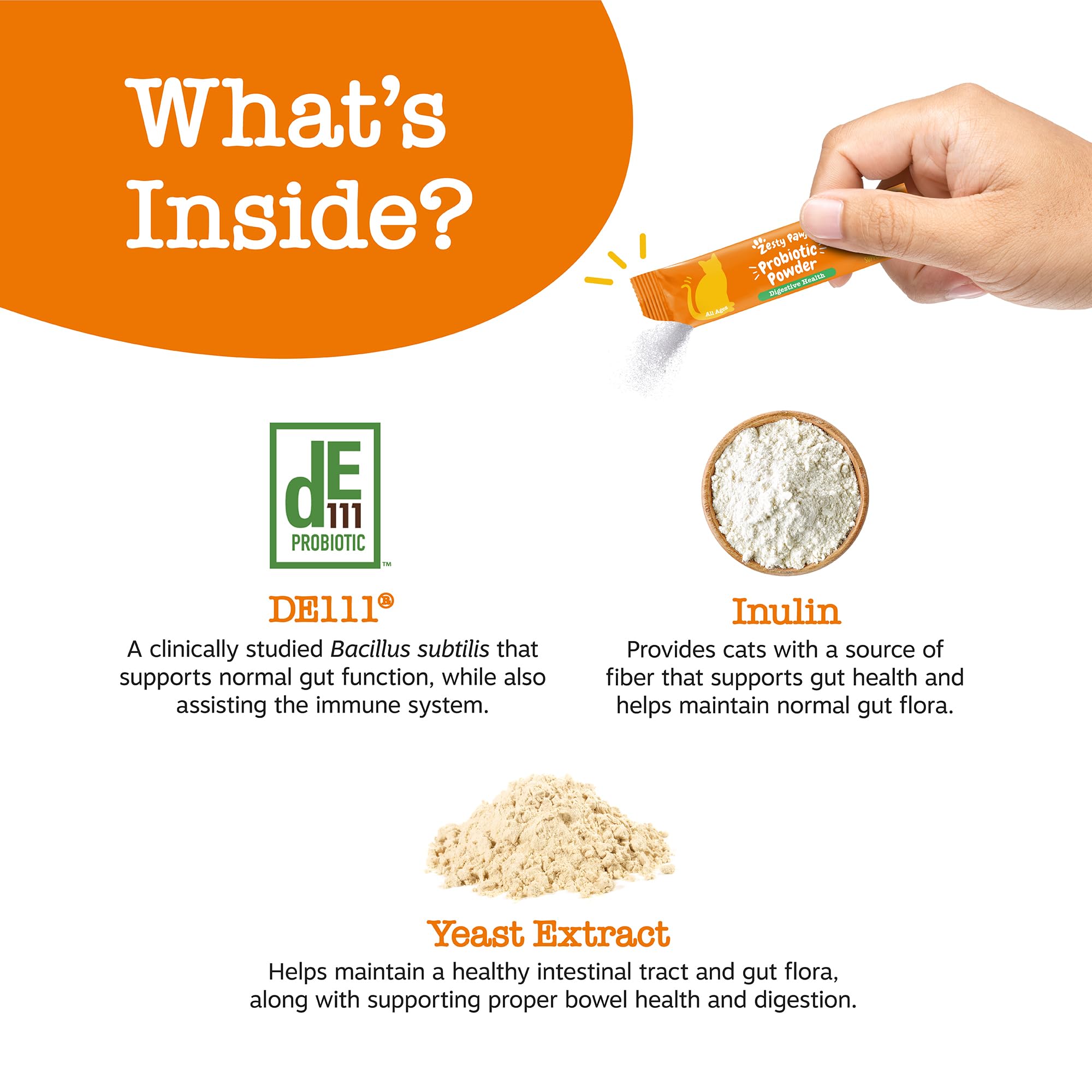 Zesty Paws probióticos para gatos con sabor a calabaza, agradable para el consumo.