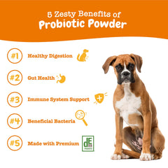 Zesty Paws Probioticos con DE111 – cepa probiótica para la salud intestinal