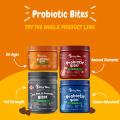 Zesty Paws Probiotics para perros, bocadillos de calabaza, sabor agradable que ayuda la digestión