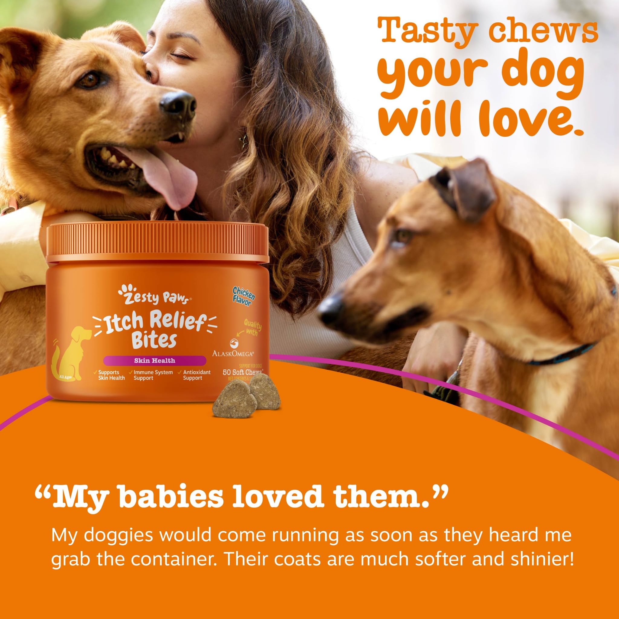 Textura masticable de Itch Relief para perros