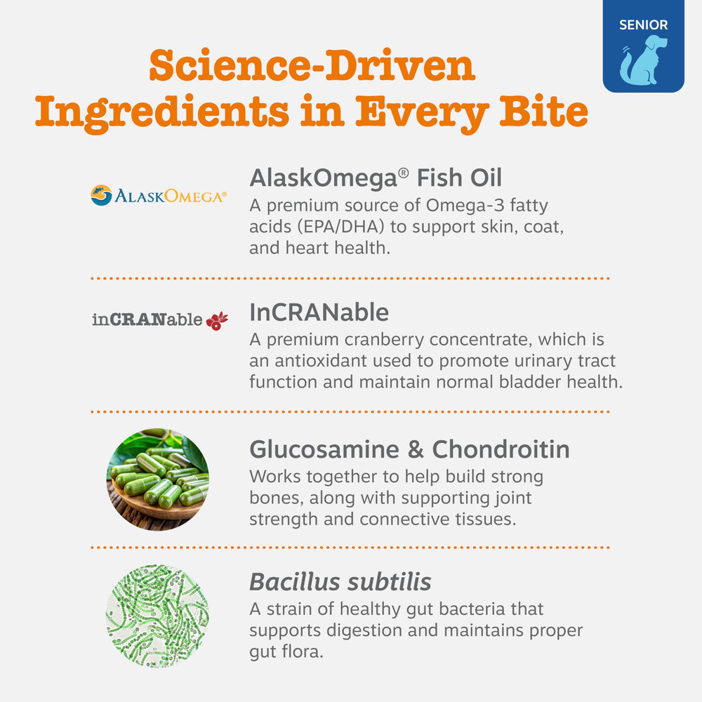 Enzimas digestivas y probióticos en Zesty Paws para digestión canina.