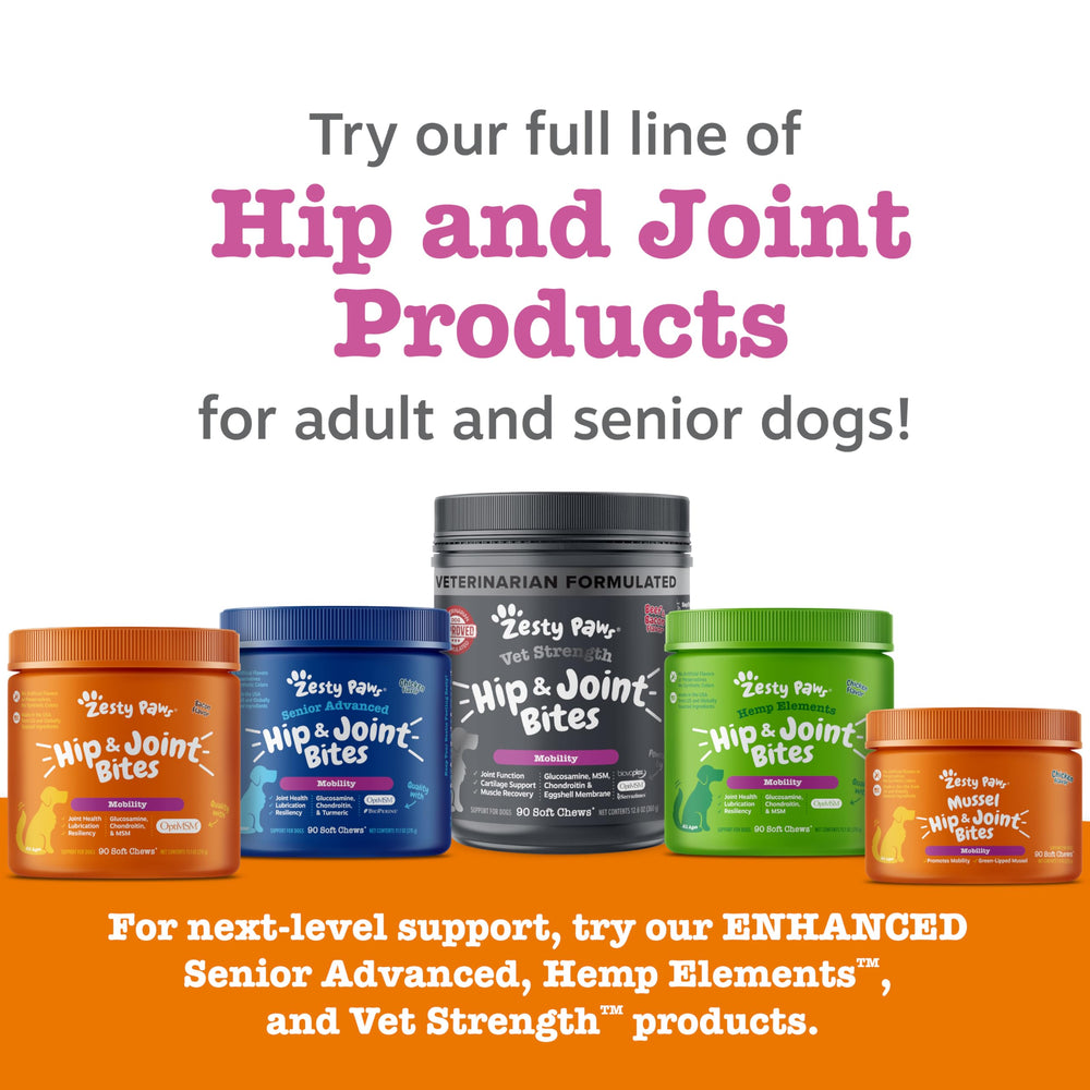 Zesty Paws vitaminas C y E para bienestar articular