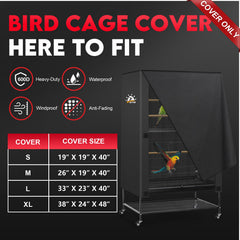 Cobertor Zettum para jaula de aves: cobertura lateral impermeable
