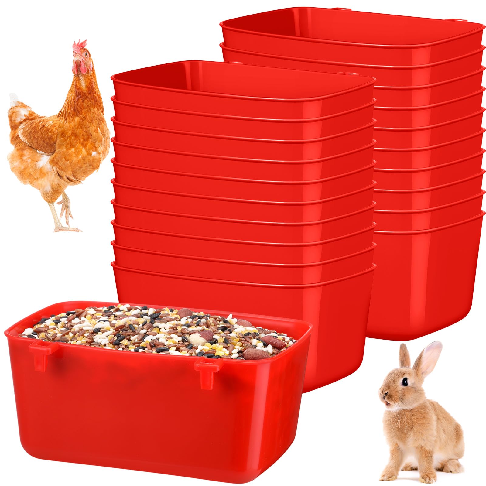 Zhehao bebedero para jaula de aves 18oz, suministro estable de agua.