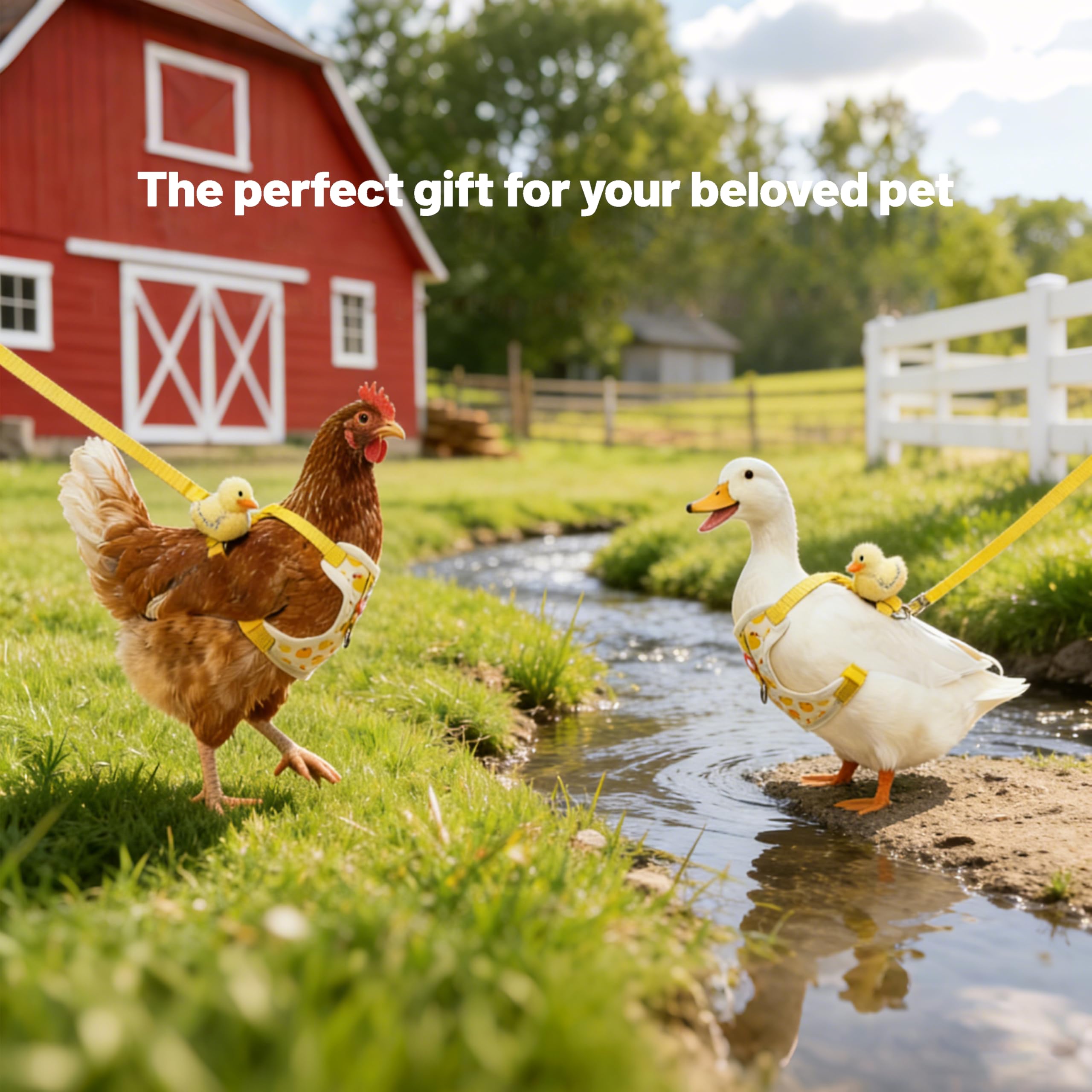 ZHENYOUBML arnés collar gallinas ajustable para ajuste seguro