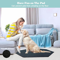 Zhilishu alfombrilla octagonal para jaula de perros de 45 pulgadas, cobertura amplia.