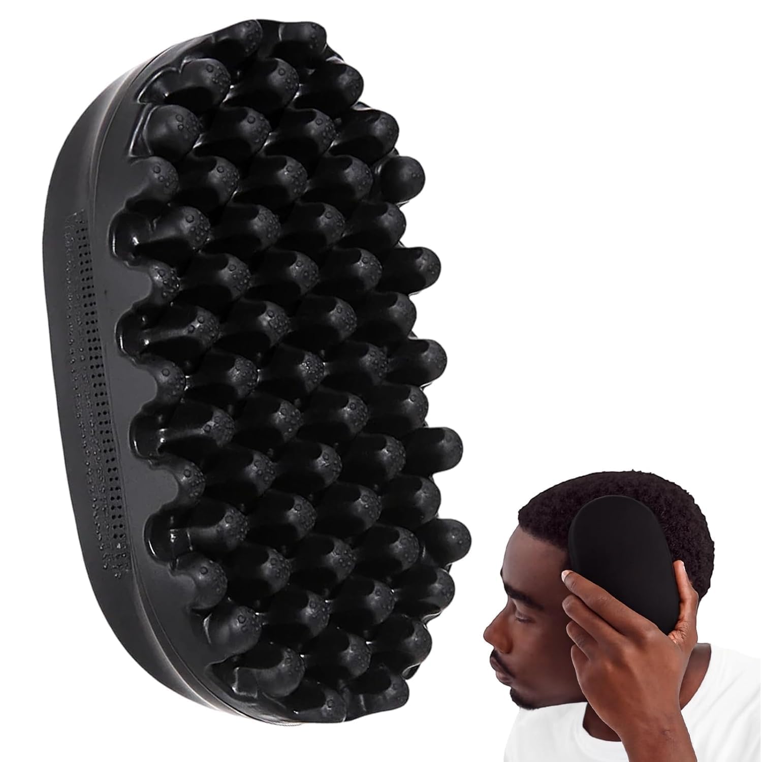 Esponja ZHLKHIOP para cabello negro con rizos naturales, define rizos con agarre suave.