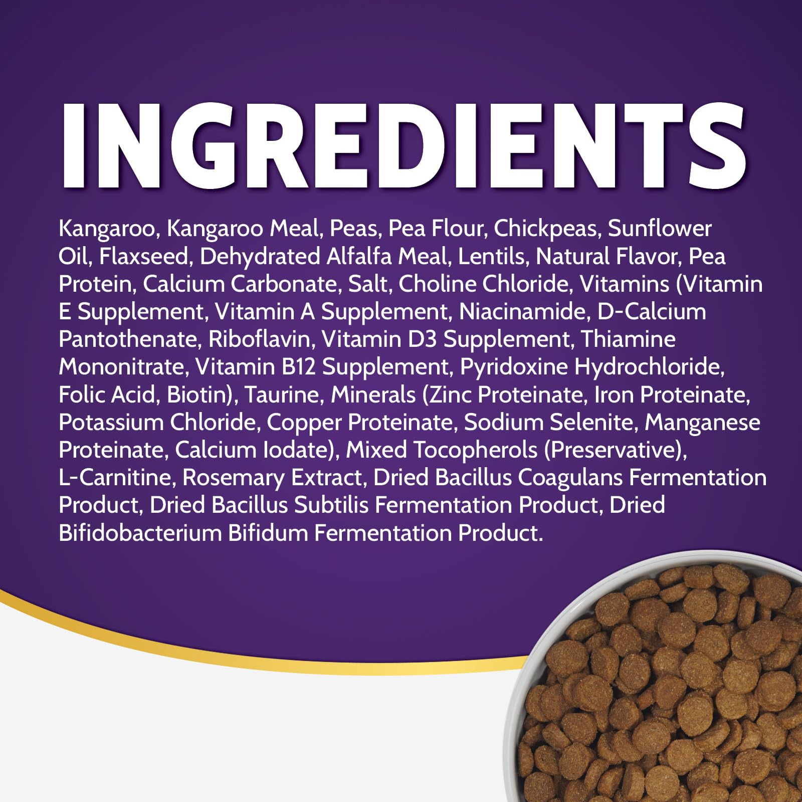 Zignature canguro, probióticos incluidos para apoyar la salud intestinal.