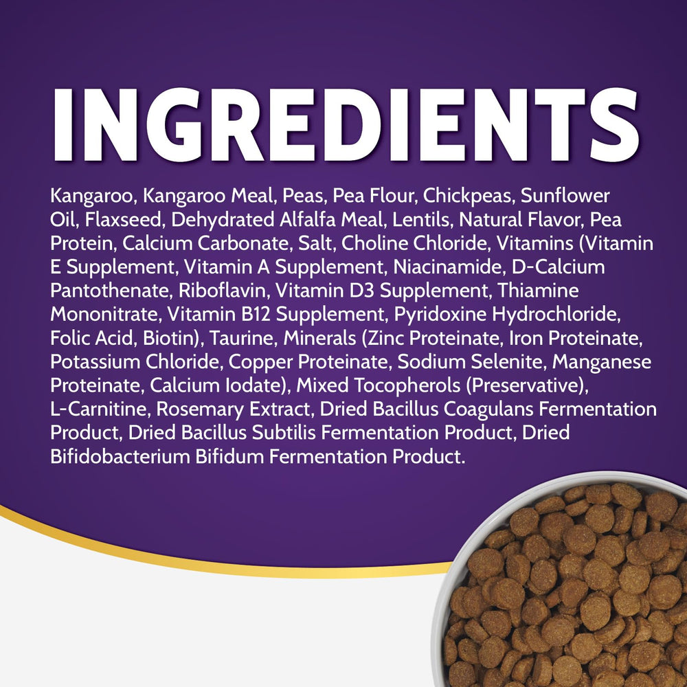 Zignature canguro, probióticos incluidos para apoyar la salud intestinal.