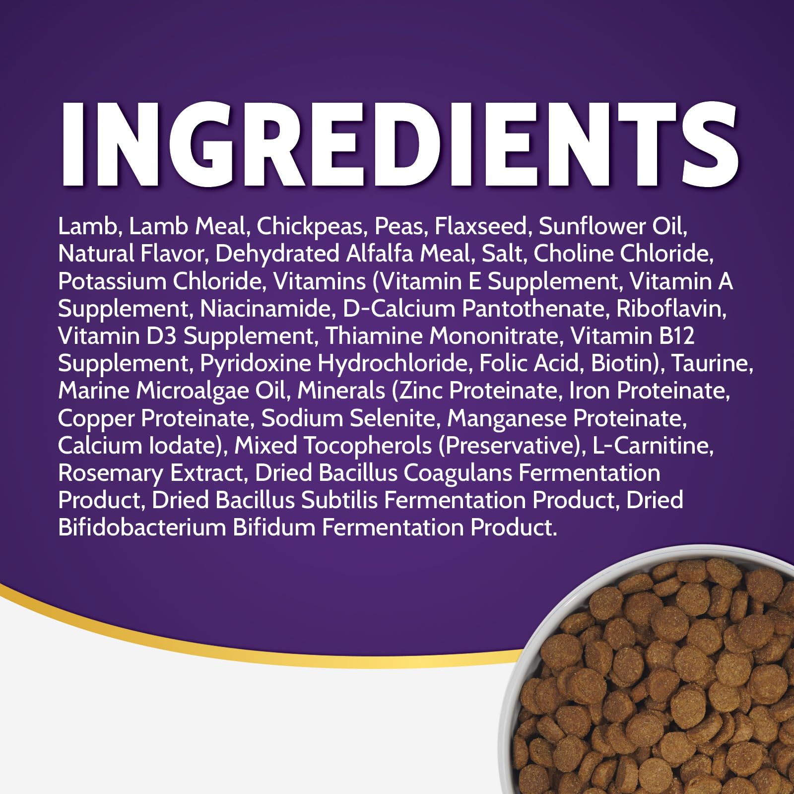 Zignature Cordero, bajo en grasa y rico en vitamina B12.
