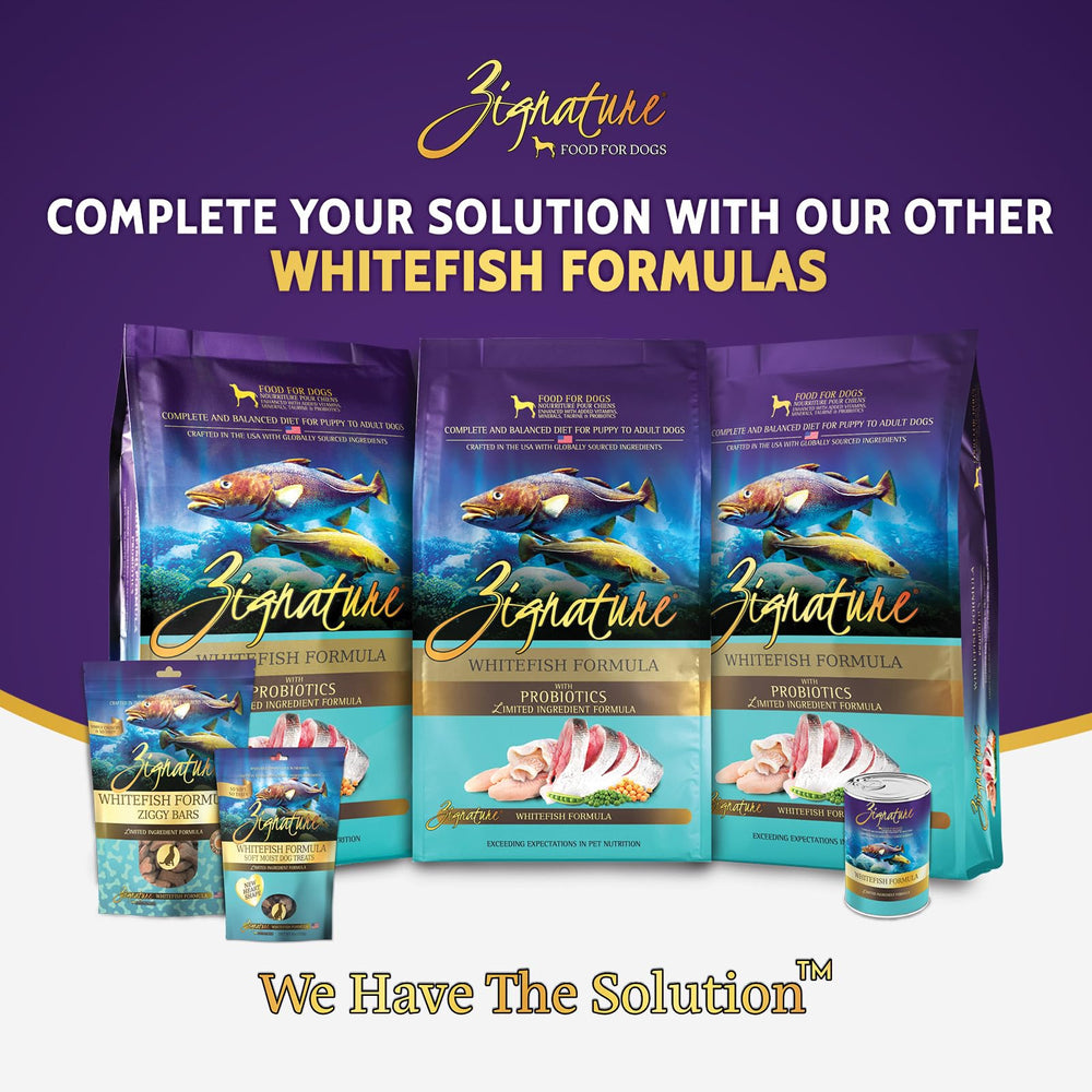 Zignature, nutrición equilibrada con vitaminas y minerales para salud general.